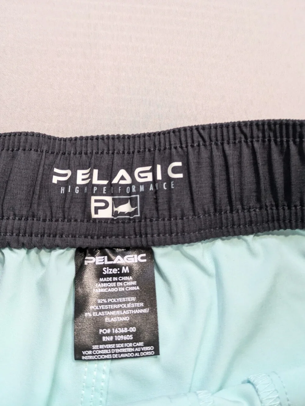 Pelagic Downswell Shorts Mens Medium TAQ Blue Fishing Swim Trunks Boardshorts